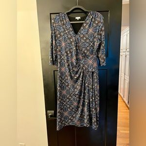 Kiyonna | Blue patterned dress